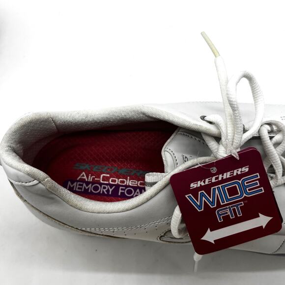 Skechers Sneakers Womens 11 White Ultra Dual Lite Wide Width Memory Foam Comfort - Picture 7 of 9